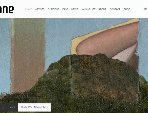 Contemporary art gallery website design